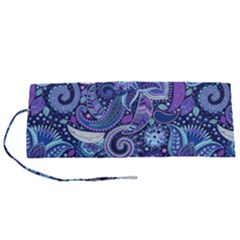 Patterns, Doodles, Pattern, Colorful Roll Up Canvas Pencil Holder (S) from ArtsNow.com