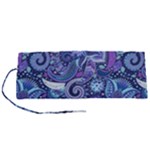 Patterns, Doodles, Pattern, Colorful Roll Up Canvas Pencil Holder (S)