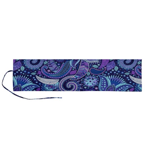 Patterns, Doodles, Pattern, Colorful Roll Up Canvas Pencil Holder (L) from ArtsNow.com