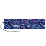 Patterns, Doodles, Pattern, Colorful Roll Up Canvas Pencil Holder (L)