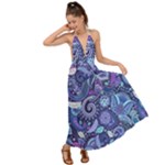 Patterns, Doodles, Pattern, Colorful Backless Maxi Beach Dress