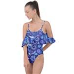 Patterns, Doodles, Pattern, Colorful Drape Piece Swimsuit