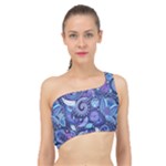 Patterns, Doodles, Pattern, Colorful Spliced Up Bikini Top 