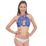 Patterns, Doodles, Pattern, Colorful Cross Front Halter Bikini Top