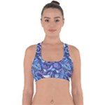 Patterns, Doodles, Pattern, Colorful Cross Back Hipster Bikini Top 