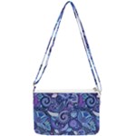 Patterns, Doodles, Pattern, Colorful Double Gusset Crossbody Bag