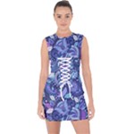 Patterns, Doodles, Pattern, Colorful Lace Up Front Bodycon Dress