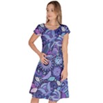 Patterns, Doodles, Pattern, Colorful Classic Short Sleeve Dress