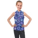 Patterns, Doodles, Pattern, Colorful Kids  Sleeveless Polo T-Shirt