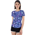 Patterns, Doodles, Pattern, Colorful Back Cut Out Sport T-Shirt