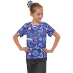 Patterns, Doodles, Pattern, Colorful Kids  Mesh Piece T-Shirt