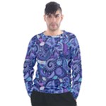 Patterns, Doodles, Pattern, Colorful Men s Long Sleeve Raglan T-Shirt