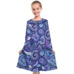 Patterns, Doodles, Pattern, Colorful Kids  Midi Sailor Dress