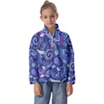 Patterns, Doodles, Pattern, Colorful Kids  Half Zip Hoodie