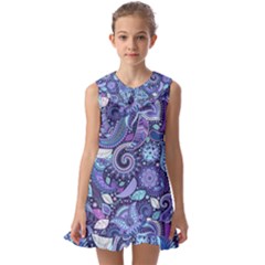 Kids  Pilgrim Collar Ruffle Hem Dress 