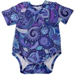 Patterns, Doodles, Pattern, Colorful Baby Short Sleeve Bodysuit