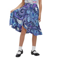 Kids  Ruffle Flared Wrap Midi Skirt 