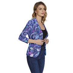 Women s One-Button 3/4 Sleeve Short Jacket 