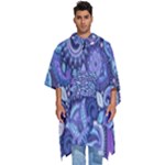 Patterns, Doodles, Pattern, Colorful Men s Hooded Rain Ponchos