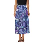 Patterns, Doodles, Pattern, Colorful Classic Midi Chiffon Skirt