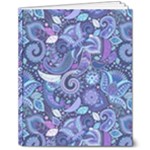 Patterns, Doodles, Pattern, Colorful 8  x 10  Softcover Notebook