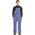 Patterns, Doodles, Pattern, Colorful Men s Side Zip Front Pouch Ski And Snowboard Bib Pants	