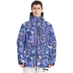 Patterns, Doodles, Pattern, Colorful Men s Multi Pockets Zip Ski and Snowboard Waterproof Breathable Jacket