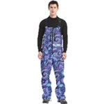 Patterns, Doodles, Pattern, Colorful Men s Front Zip Ski And Snowboard Bib Pants