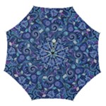 Patterns, Doodles, Pattern, Colorful Automatic Folding Umbrella with Case (Medium)