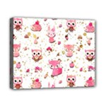 Pink Woodland Animals, Koteto Canvas 10  x 8  (Stretched)