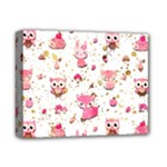 Pink Woodland Animals, Koteto Deluxe Canvas 14  x 11  (Stretched)