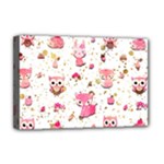 Pink Woodland Animals, Koteto Deluxe Canvas 18  x 12  (Stretched)