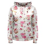 Pink Woodland Animals, Koteto Women s Pullover Hoodie