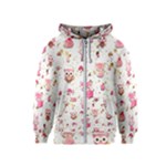 Pink Woodland Animals, Koteto Kids  Zipper Hoodie