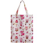 Pink Woodland Animals, Koteto Zipper Classic Tote Bag