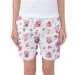 Pink Woodland Animals, Koteto Women s Basketball Shorts