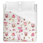 Pink Woodland Animals, Koteto Duvet Cover (Queen Size)