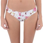 Pink Woodland Animals, Koteto Reversible Hipster Bikini Bottoms