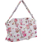 Pink Woodland Animals, Koteto Canvas Crossbody Bag