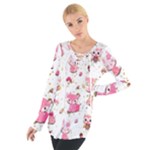 Pink Woodland Animals, Koteto Tie Up T-Shirt