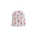 Pink Woodland Animals, Koteto Drawstring Pouch (XS)