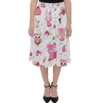 Pink Woodland Animals, Koteto Classic Midi Skirt