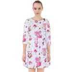 Pink Woodland Animals, Koteto Smock Dress