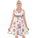 Pink Woodland Animals, Koteto Reversible Velvet Sleeveless Dress