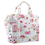 Pink Woodland Animals, Koteto Sports Shoulder Bag with Shoes Compartment