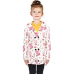 Pink Woodland Animals, Koteto Kids  Double Breasted Button Coat