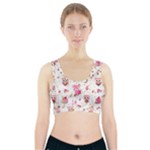 Pink Woodland Animals, Koteto Sports Bra With Pocket