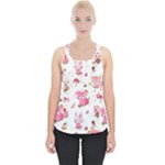 Pink Woodland Animals, Koteto Piece Up Tank Top