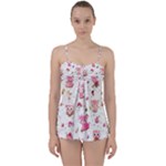 Pink Woodland Animals, Koteto Babydoll Tankini Set