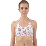 Pink Woodland Animals, Koteto Back Web Sports Bra